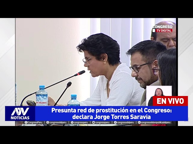 ⁣Presunta red de prostitución en el Congreso: declara Jorge Torres Saravia