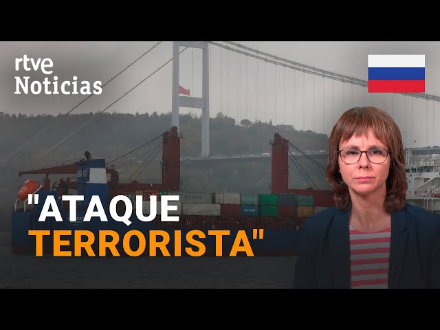 ⁣RUSIA: La EMPRESA del BUQUE HUNDIDO en el MEDITERRÁNEO cree que fue un "ATAQUE TERRORISTA"