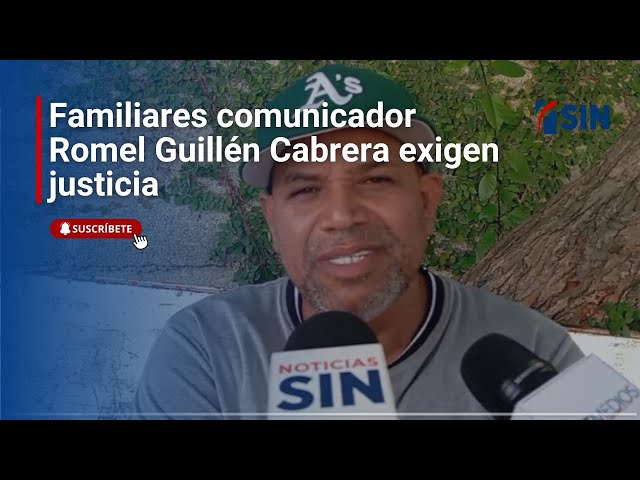 ⁣Familiares comunicador Romel Guillén Cabrera exigen justicia