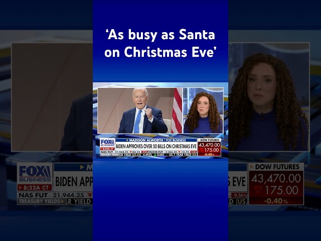 ⁣Biden approves flurry of bills on Christmas Eve #shorts