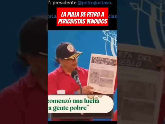 ⁣LA PULLA DE PETRO A PERIODISTAS VENDIDOS