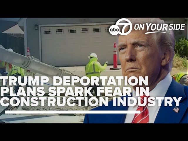 ⁣Trump's deportation plans spark fear in construction industry