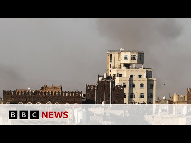 ⁣Israeli air strikes hit Yemen's main international airport | BBC News