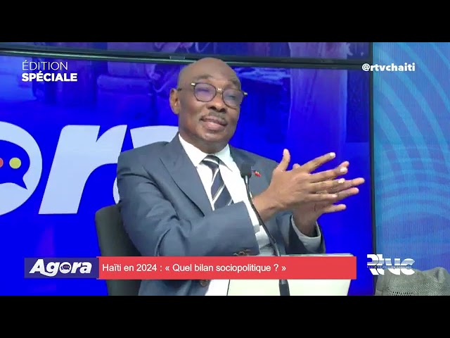 ⁣Exposé d'Evans PAUL à l'émission AGORA autour du sujet : Haïti en 2024 : Quel bilan sociop