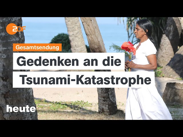 ⁣heute 19:00 Uhr vom 26.12.2024 Gedenken an Tsunami-Katastrophe, Winter in Gaza