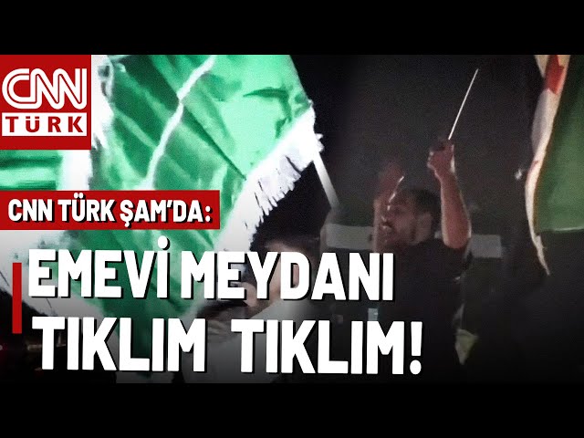 ⁣Şam'da ŞU AN! Emevi Meydanı'nda Kutlamalar Var: Havai Fişek Gösterileri! | Gece Görüşü