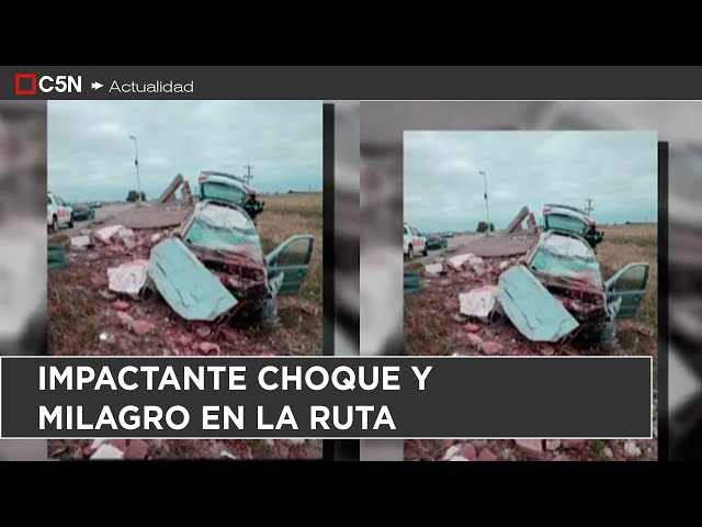 ⁣IMPACTANTE CHOQUE y MILAGRO en la RUTA