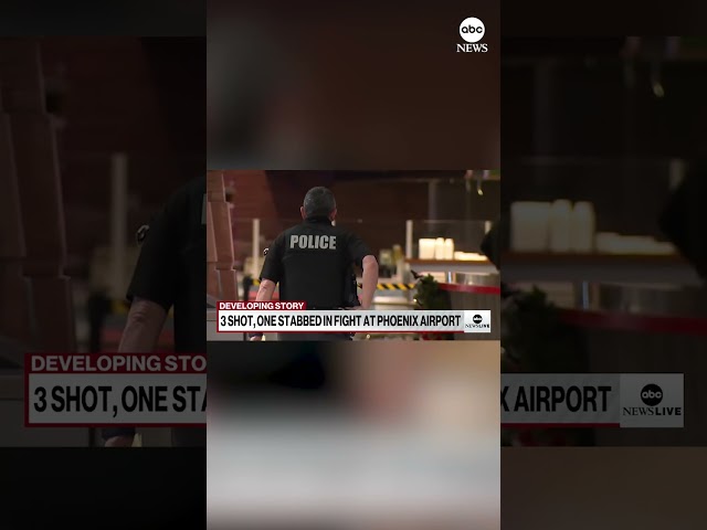 ⁣Christmas shooting at Phoenix airport leaves 3 people wounded, 1 stabbed