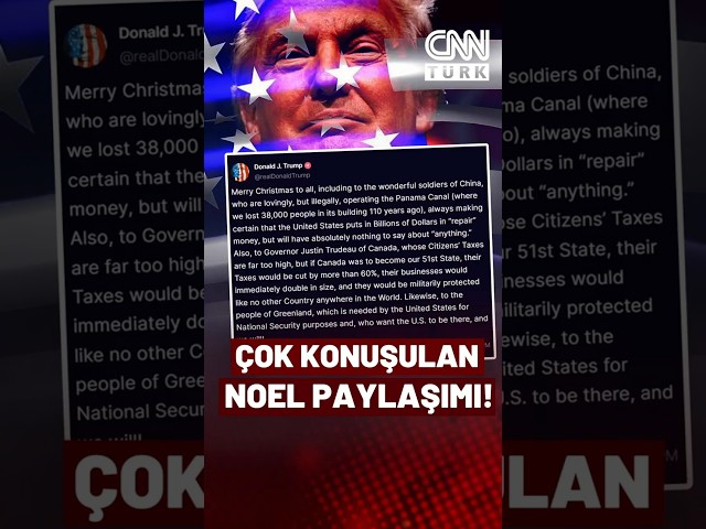 ⁣Trump'tan Çok Konuşulan Noel Paylaşımı! Panama'yı Dilinden Düşürmüyor