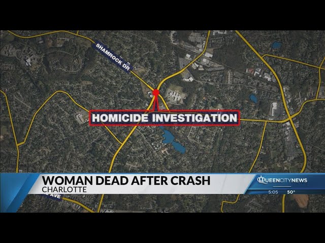 ⁣Woman dies after east Charlotte crash