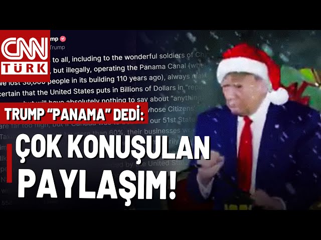 ⁣Trump'tan Alaycı Noel Paylaşımı: Panama'daki Çinli Askerlere Selam! İşte Trump'ın İşg