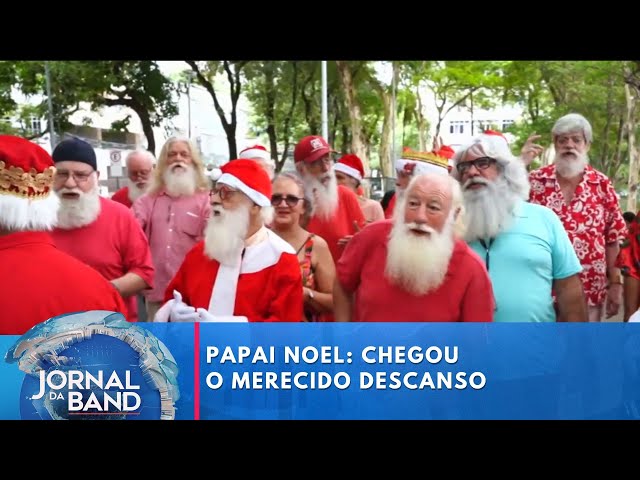 ⁣Papai Noel: chegou o merecido descanso | Jornal da Band