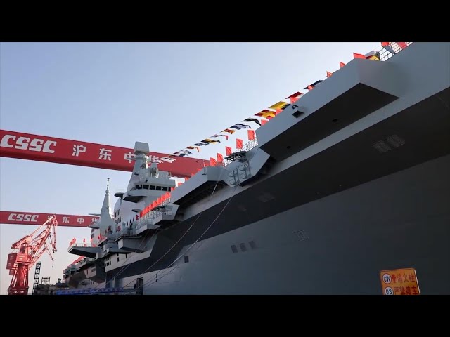 ⁣China launches first Type 076 amphibious assault ship