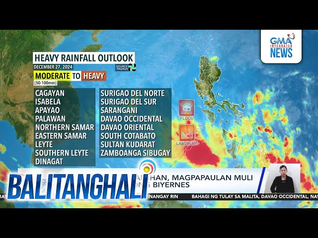 ⁣PAGASA - ITCZ at Amihan, magpapaulan muli sa bansa ngayong Biyernes | Balitanghali