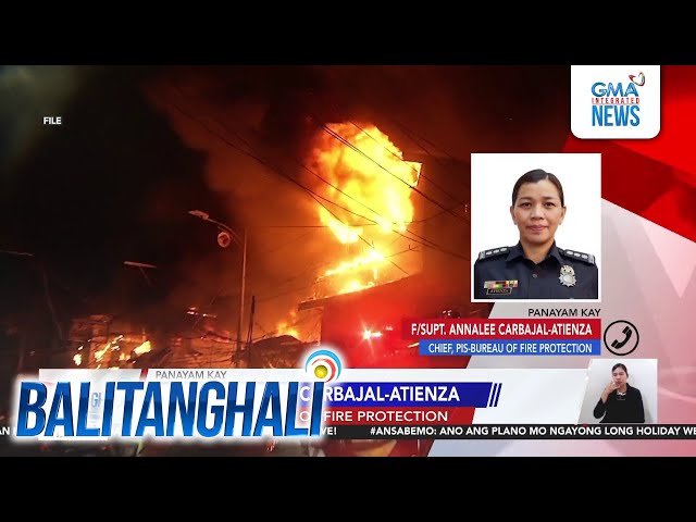 ⁣Panayam kay F/Supt. Annalee Carbajal-Atienza ng PIS-Bureau of Fire Protection | Balitanghali