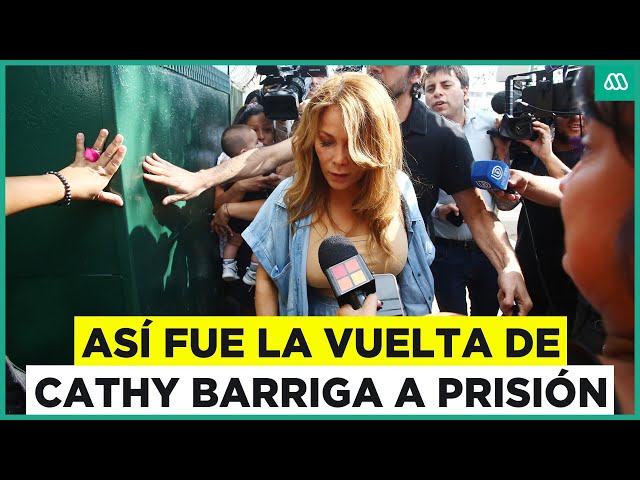 ⁣Así fue el regreso de Cathy Barriga a prisión preventiva