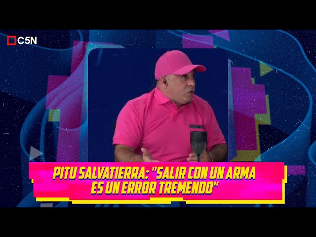 ⁣Pitu Salvatierra: "Salir con un arma es un error tremendo"