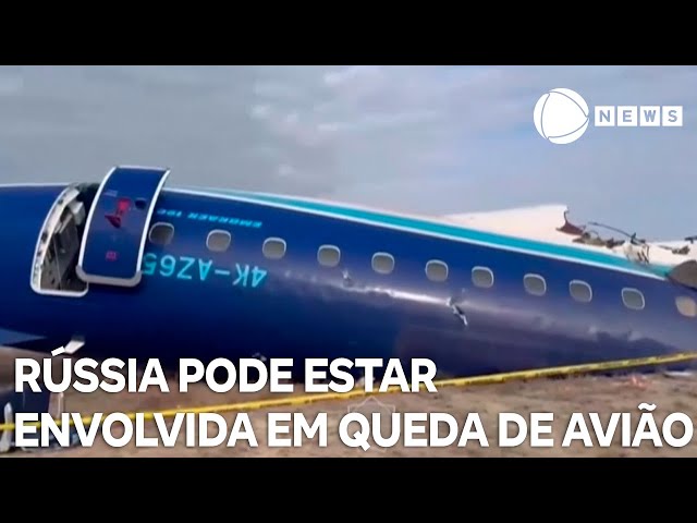 ⁣Rússia pode estar envolvida em queda de avião no Cazaquistão, diz agência americana