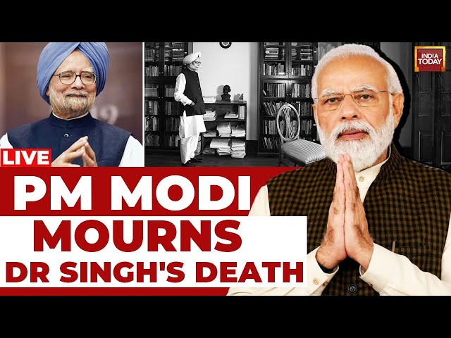 ⁣PM Modi LIVE Speech: PM Modi Mourns Dr Mannohan Singh's Death | Manmohan Singh Death News | PM 