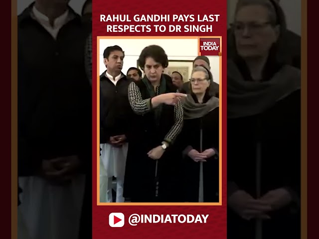 ⁣Rahul Gandhi Pays Last Respects To Ex-PM Dr Manmohan Singh | DR Manmohan Singh Death News