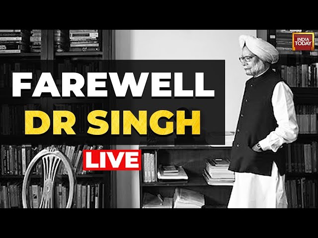 ⁣Dr Manmohan Singh Death News LIVE : Sonia Gandhi, Rahul & Priyanka Pay Last Respects To Dr Singh