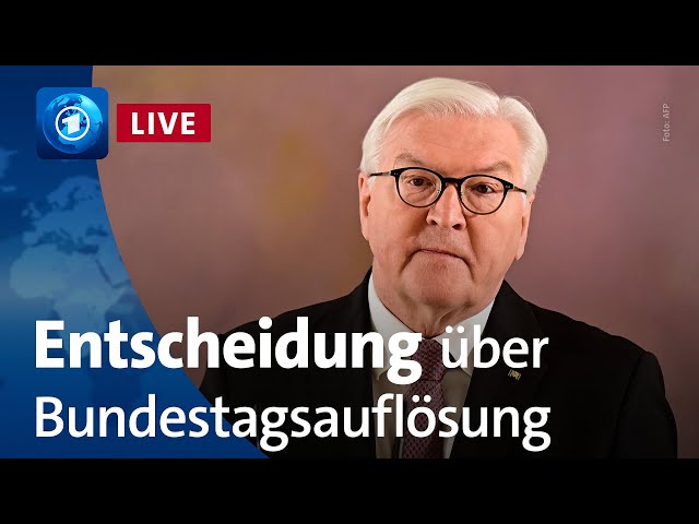 ⁣Steinmeier verkündet Entscheidung zur Auflösung des Bundestags