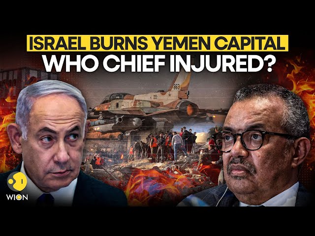 ⁣Israel Yemen War: WHO Chief Caught In Israel's Bombardment On Yemen's Sanaa Airport | WION