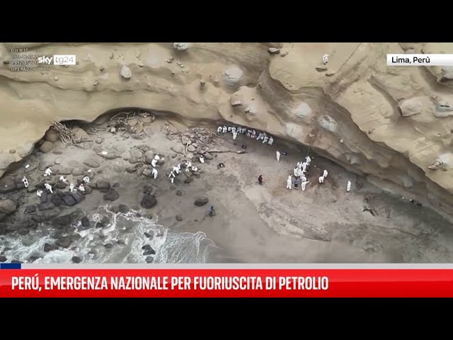 ⁣Perù, emergenza nazionale per fuoriuscita di petrolio