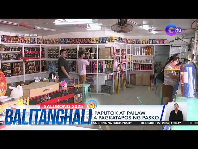 ⁣Bentahan ng mga paputok at pailaw sa Bocaue, sumigla pagkatapos ng Pasko | Balitanghali