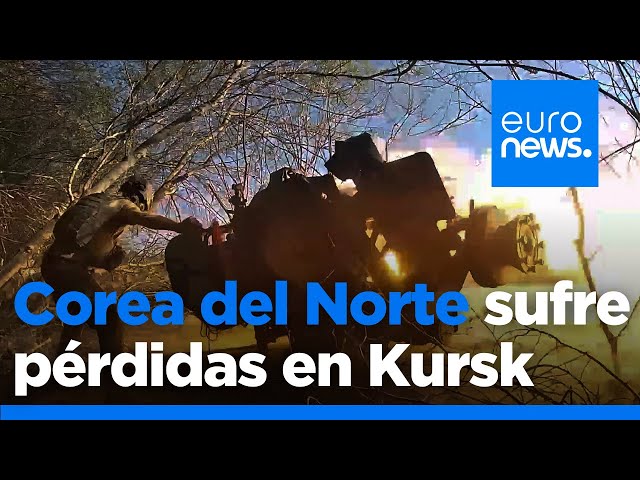 ⁣Ucrania dice que las tropas norcoreanas sufren grandes pérdidas en Kursk