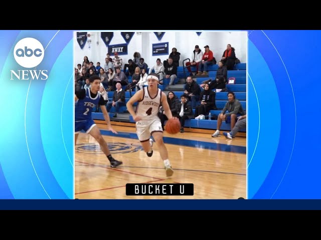 ⁣Teen sets basketball record while battling cancer