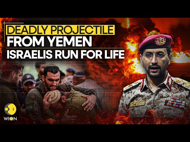 ⁣Israel Houthis War: Chaos, Panic Among Israelis After Deadly Projectiles Fired From Yemen | LIVE