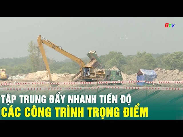 ⁣Tập trung đẩy nhanh tiến độ các công trình trọng điểm