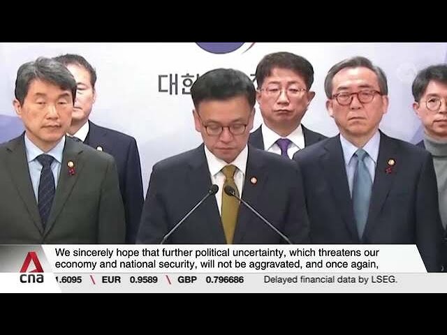 ⁣South Korea's parliament votes to impeach acting president Han, deepening political turmoil