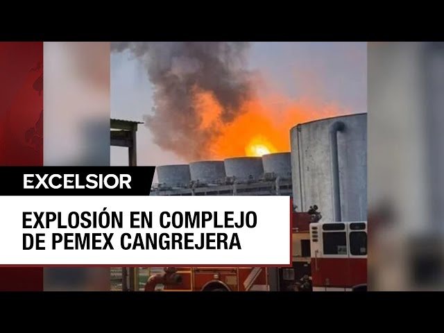 ⁣Explosión desata  incendio en complejo petroquímico en Coatzacoalcos, Veracruz