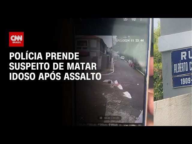 ⁣Polícia prende suspeito de matar idoso após assalto | CNN NOVO DIA