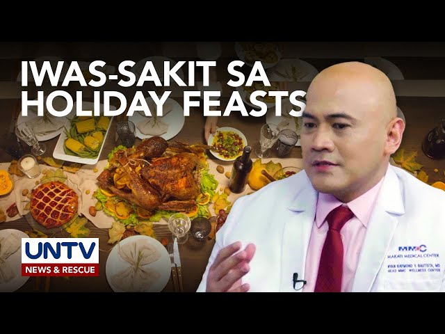 ⁣Tips para iwas-sakit sa holiday feasts: divide, individualize, eat with purpose, timely eating