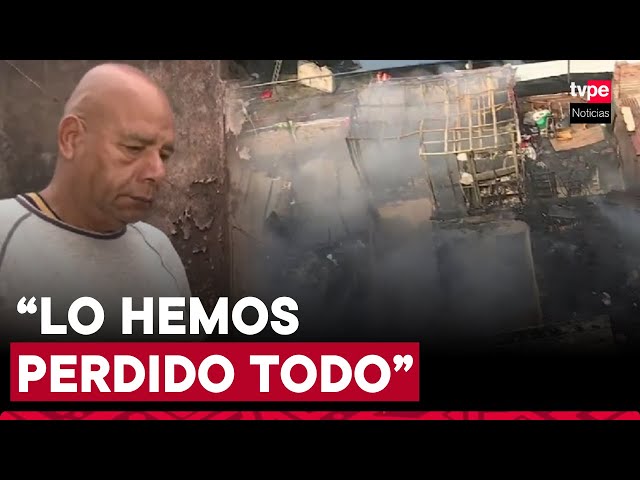 ⁣Tragedia en Breña: más de 20 familias pierden todo tras voraz incendio