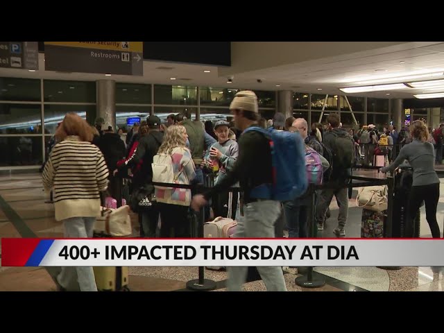 ⁣41 delays reported at DIA Friday