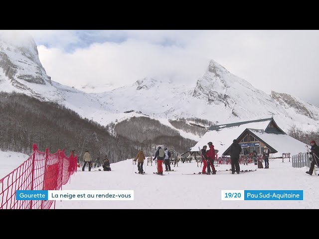 ⁣Béarn: les premiers touristes à Gourette