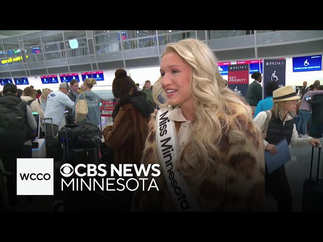 ⁣Miss Minnesota among holiday travelers at busy MSP Airport