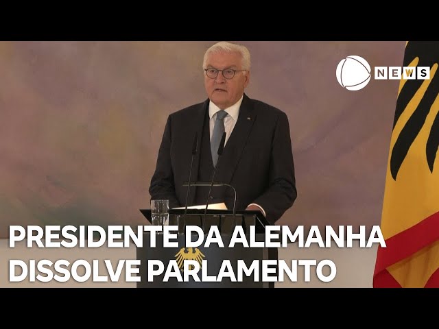 ⁣Presidente da Alemanha dissolve parlamento e convoca novas eleições