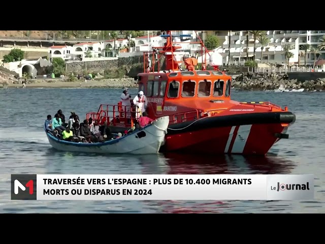 ⁣Traversée vers l´Espagne : plus de 10400 migrants morts ou disparus en 2024