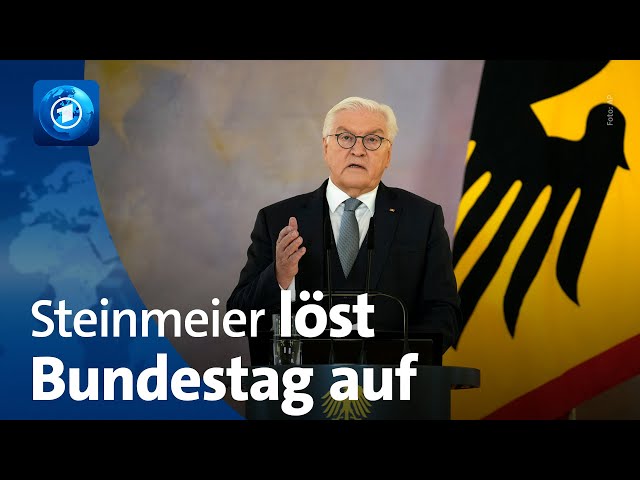 ⁣Steinmeier löst Bundestag auf – Weg für Neuwahl frei