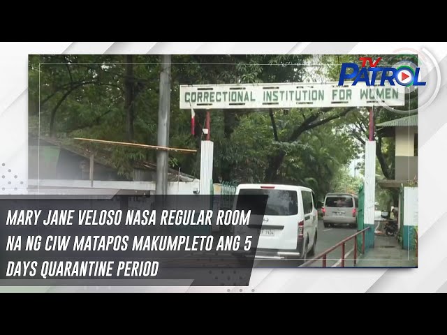 ⁣Mary Jane Veloso nasa regular room na ng CIW matapos makumpleto ang 5 days quarantine period