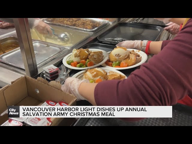 ⁣Salvation Army hold's annual Christmas dinner in Vancouver's Downtown Eastside