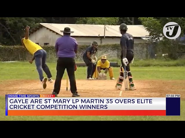 ⁣Gayle is the St. Mary LP Martin 35 Overs Elite Cricket Competition Winner