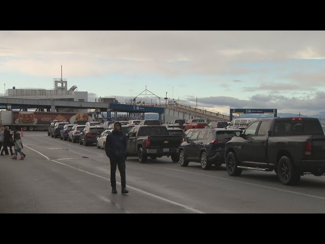 ⁣Long waits for BC Ferries customers after Christmas Day reservations cancelled due to weather