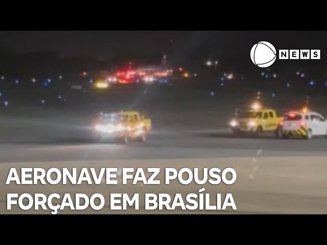 ⁣Avião faz pouso de emergência em Brasília 20 minutos após decolagem