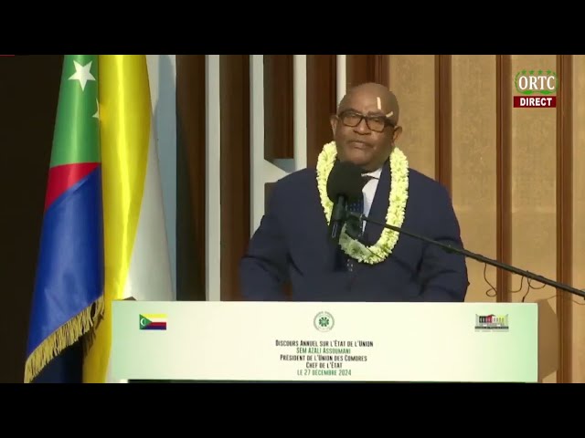 ⁣Discours du président Azali sur l'état de l'Union